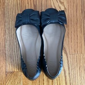 Tory Burch Black Bow Flats